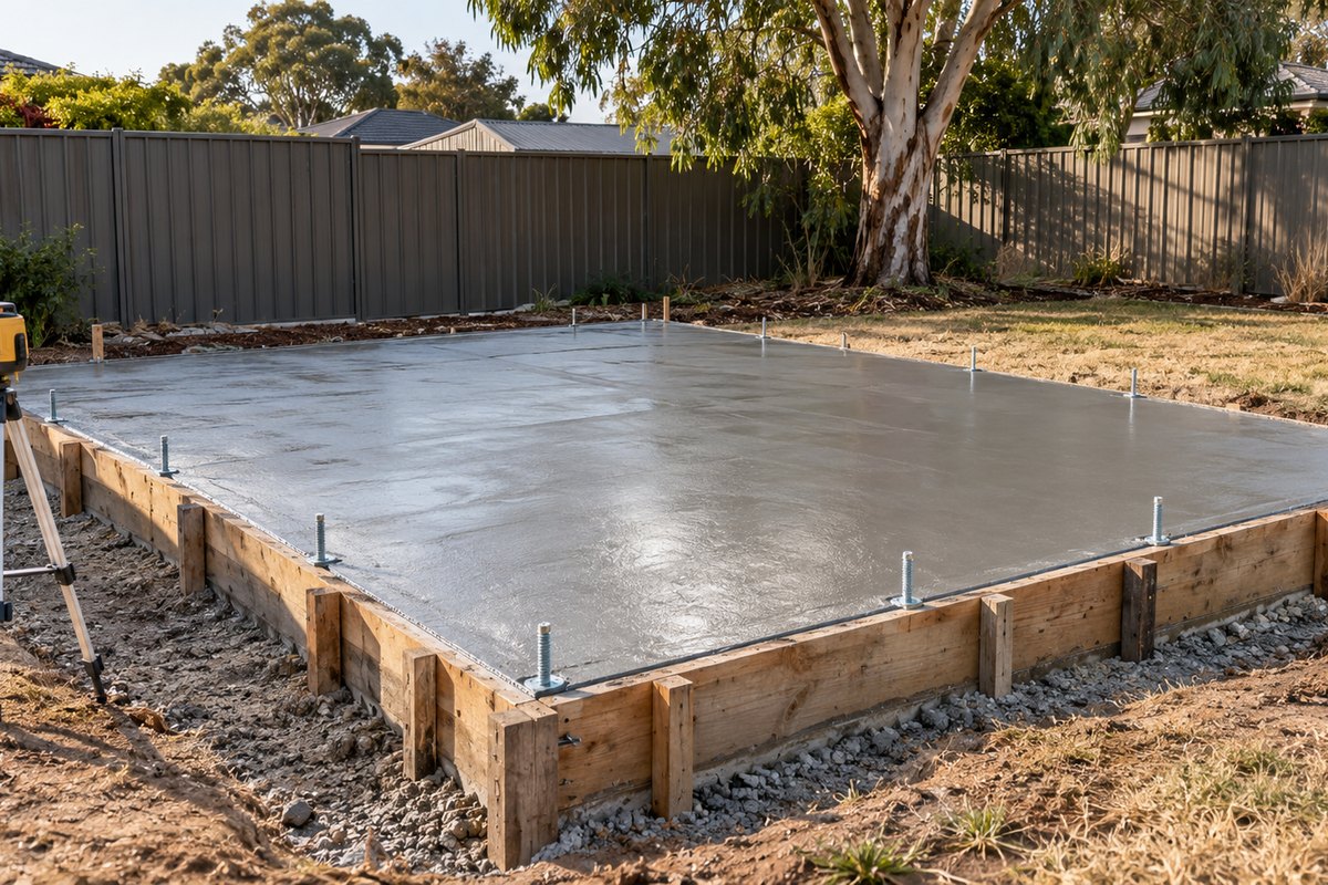Illustrative photo for Shed, garage and house slabs